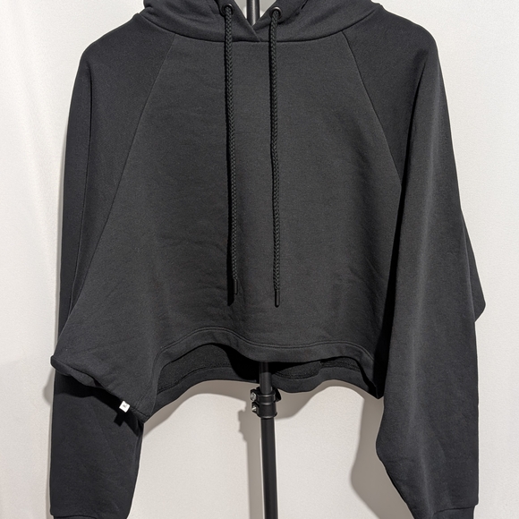 NWT Rivet Utility Black Cropped Hoodie - Size M - Picture 2 of 5